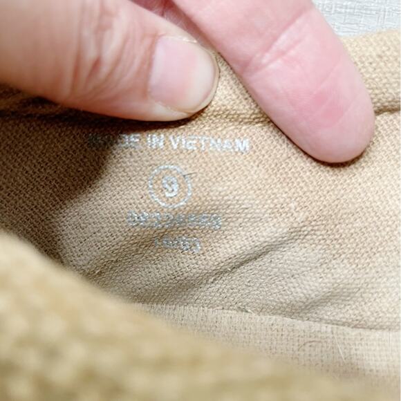 ASOS Embroidered Leopard Burlap Slip On Platform Sneakers Tan Black Size 9 - Picture 6 of 8